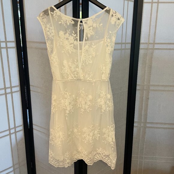 Alloy Apparel White/Cream Lace Dress - Picture 5 of 6